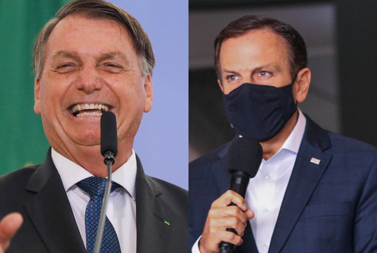 Bolsonaro critica Doria após aumento no ICMS “Ele aumentou em tudo menos no Hipoglós”